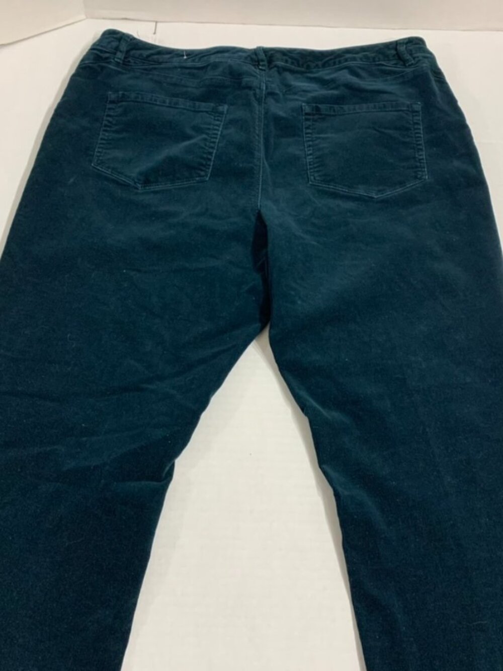 Coldwater Creek Womens Dark Green Narrow Wale Corduroy Size 14 Jeans Pants